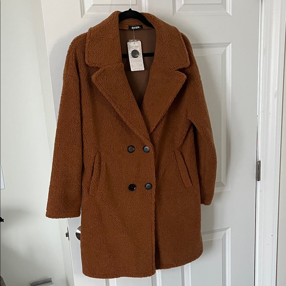 Warm Brown Teddy Jacket